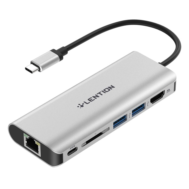 LENTION C68 USB-C Digital AV Multiport Hub with 4K HDMI, 2 USB 3.0